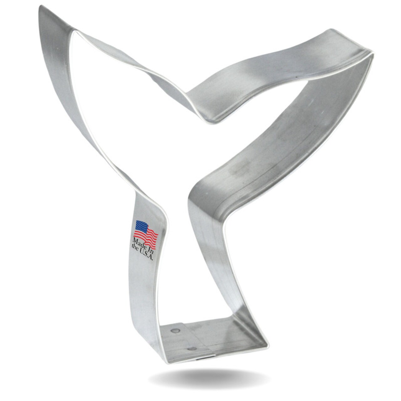 CookieCutter.Com Whale Mermaid Tail Cookie Cutter 3.75 in, Tin Plate Steel, Handmade in USA